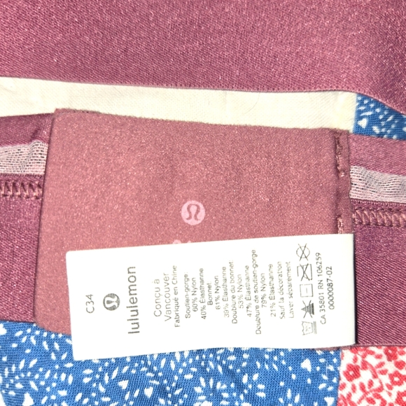 Lululemon Awake to Lace Mauve 34C Wireless Sports Bra - Picture 5 of 8